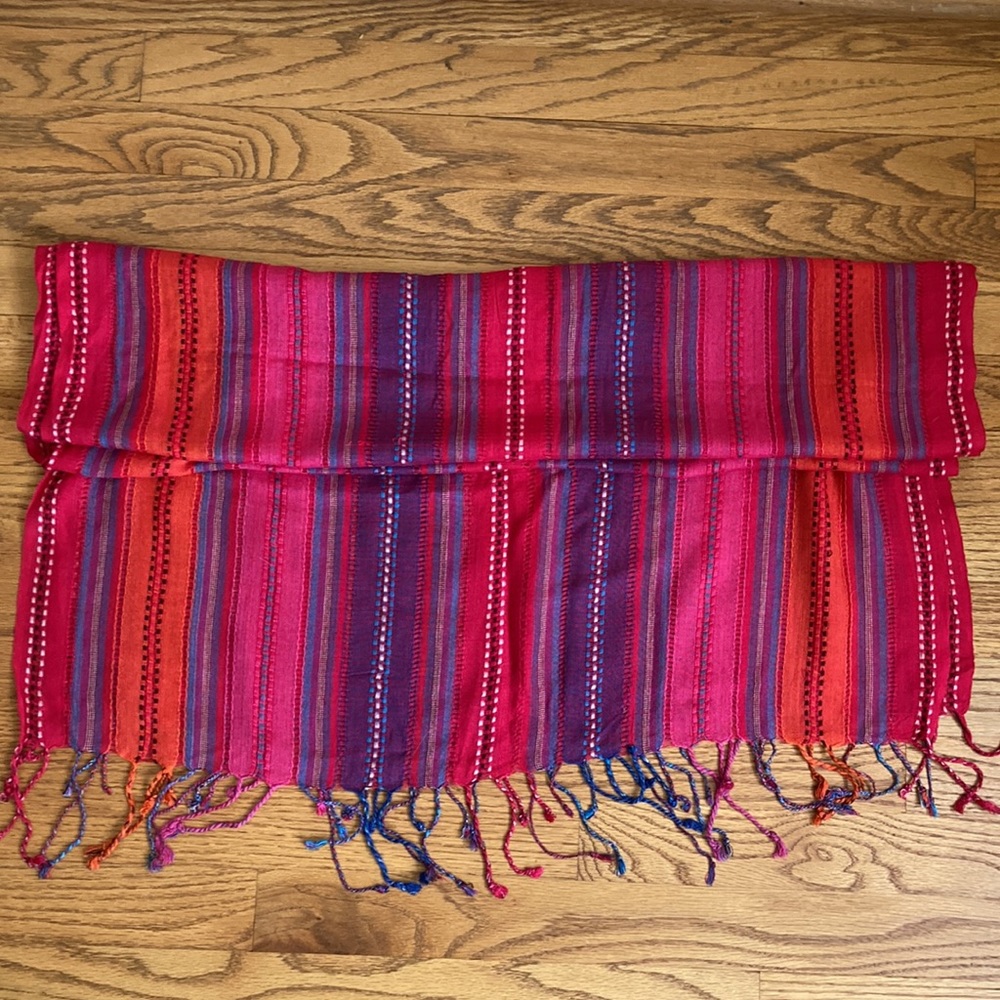 Multicolor Long Scarf 🧣 - Picture 3 of 5